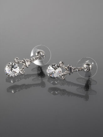Fashion jewelry náušnice s Eiffelovou věží a krystalkem Swarovski elements