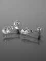 Fashion jewelry náušnice s Eiffelovou věží a krystalkem Swarovski elements