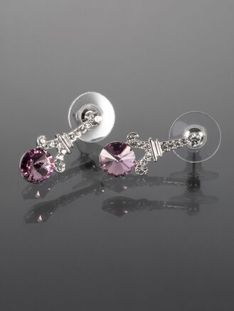 Fashion jewelry náušnice s Eiffelovou věží a krystalkem Swarovski elements