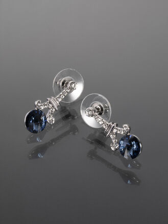 Fashion jewelry náušnice s Eiffelovou věží a krystalkem Swarovski elements
