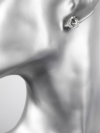 Náušničky z chirurgické oceli s krystalky