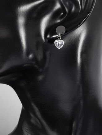 Náušničky srdíčka z chirurgické oceli 