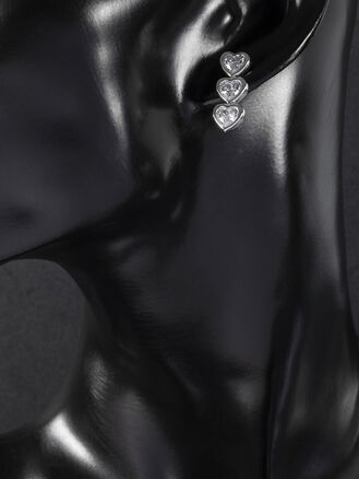 Náušnice srdíčka z chirurgické oceli