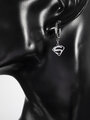 Náušničky z chirurgické oceli superman logo