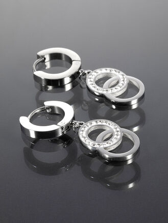 Náušničky kolečka z chirurgické oceli 