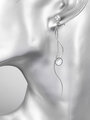 Náušnice s řetízky z chirurgické oceli