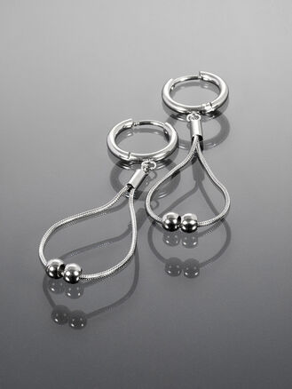 Náušnice stylové kruhy z chirurgické oceli