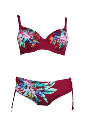  Dámské dvoudílné plavky Plus  značky Modera květy