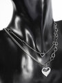 Náhrdelník z chirurgické oceli srdce