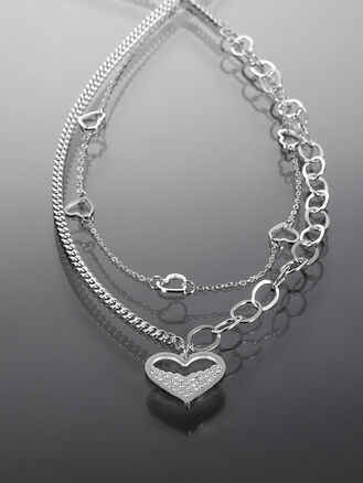 Náhrdelník z chirurgické oceli srdce