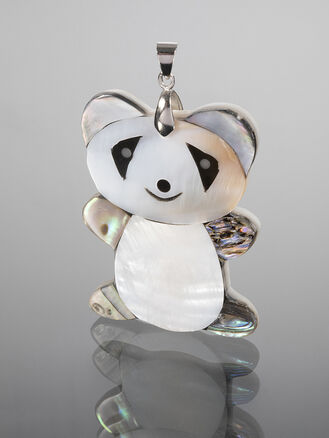 Přívěsek panda z paua perleti