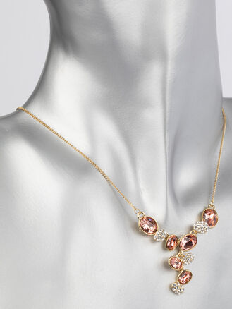 Náhrdelník zlaté barvy s krystalky