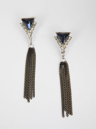 Náušnice kapky s krystalky