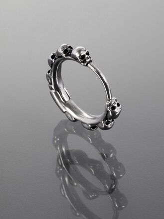 Helix piercing do ucha chirurgická ocel, lebky