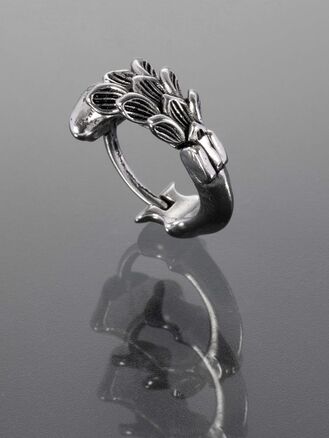Helix piercing do ucha chirurgická ocel, motiv dračí ocas