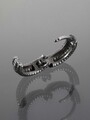 Helix piercing do ucha chirurgická ocel, zdobené tepáním