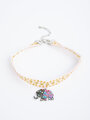 Fashion Jewelry choker slon s korálky