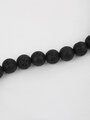 Korálková šňůra z černého lávového kamene - 8 mm