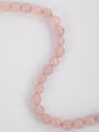 Korálková šňůra z růžových broušených skleněných kuliček, velikost korálků 6 mm