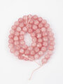 Korálková šňůra z kuliček růžového jadeitu, velikost korálků 6 mm