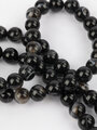 Korálková šňůrka z korálků z černého achátu