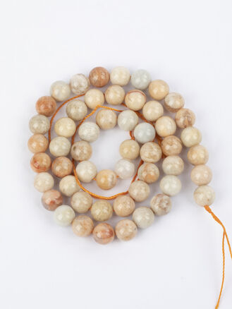 Korálková šňůra z lesklých kuliček-------, velikost korálků 8 mm