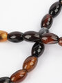 Korálková šňůrka z korálků z hnědého achátu