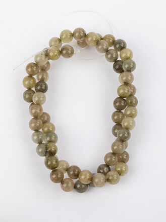 Šňůrka ze zelených korálků achátu