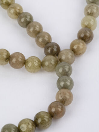 Šňůrka ze zelených korálků achátu