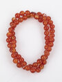 Korálková šňůra z kuliček karneolu, velikost cca 6 mm