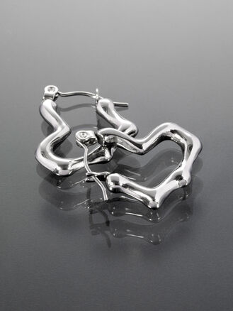 Náušnice  z chirurgické oceli srdce