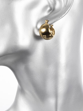 Náušnice z chirurgické oceli zlaté