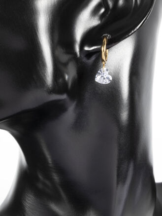 Náušnice z chirurgické oceli srdíčko