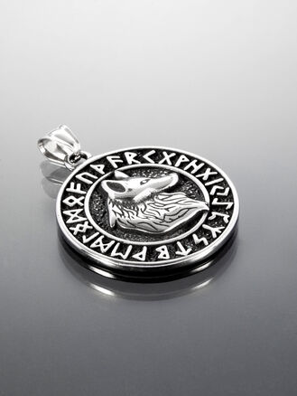 Přívěsek z chirurgické oceli  vlk