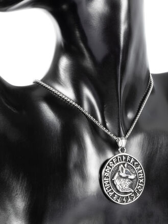 Přívěsek z chirurgické oceli  vlk