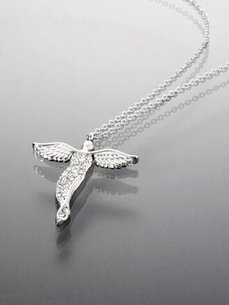 Náhrdelník z chirurgické oceli s andělem