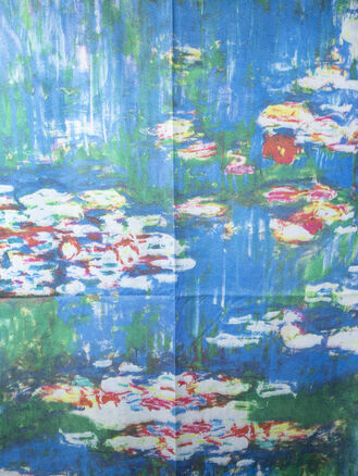 Delfin dámská šála dáma se slunečníkem Claude Monet