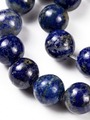 Korálková šňůra z kuliček lapisu lazuli, průměr 10 mm