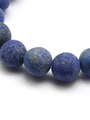 Korálková šňůra z kuliček matného lapisu lazuli, průměr 4 mm
