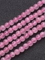 Korálková šňůra z kuliček růženínu, průměr 4 mm