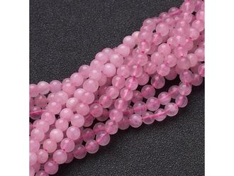 Korálková šňůra z kuliček růženínu, průměr 4 mm