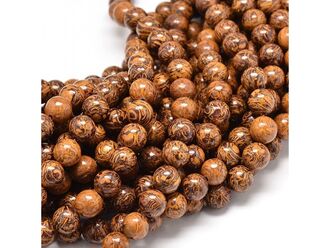 Jaspis sloní, 5 korálků v sáčku, průměr 6 mm 