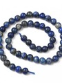 Korálková šňůra z kuliček lapisu lazuli, průměr 6 mm