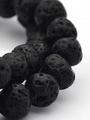 Korálková šňůra z kuliček lávy, průměr 8 mm
