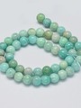 Korálková šňůra z kuliček amazonitu, průměr 8 mm