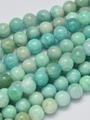 Korálková šňůra z kuliček amazonitu, průměr 8 mm