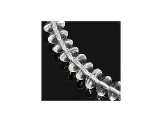 Neukončená šňůra z křišťálových syntetických rondelek 6 x 3 mm.