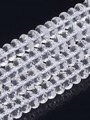 Neukončená šňůra z křišťálových syntetických fazetovaných rondelek 10 x 6 mm.