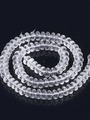 Neukončená šňůra z křišťálových syntetických fazetovaných rondelek 10 x 6 mm.