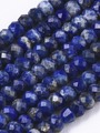 Neukončená šňůra z fazetovaných rondelek z minerálu lapis lazuli, rozměr 3 x 2 mm